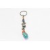 Key Chain Solid Tibetan Silver Charms Key Holder Natural Gem Stones Unisex D63